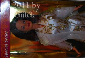 Kebaya Barbie in white dress