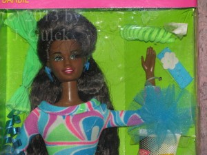 Totally Hair Barbie (Afro-American version). Notice the newer Barbie style of writing. Totally Hair Barbie (Afro-American version). Notice the newer Barbie style of writing.